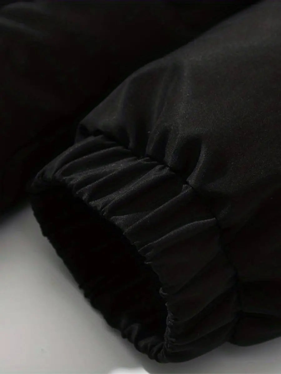 Warm Women's Winter Jacket with Zipper | Quilted with Hood