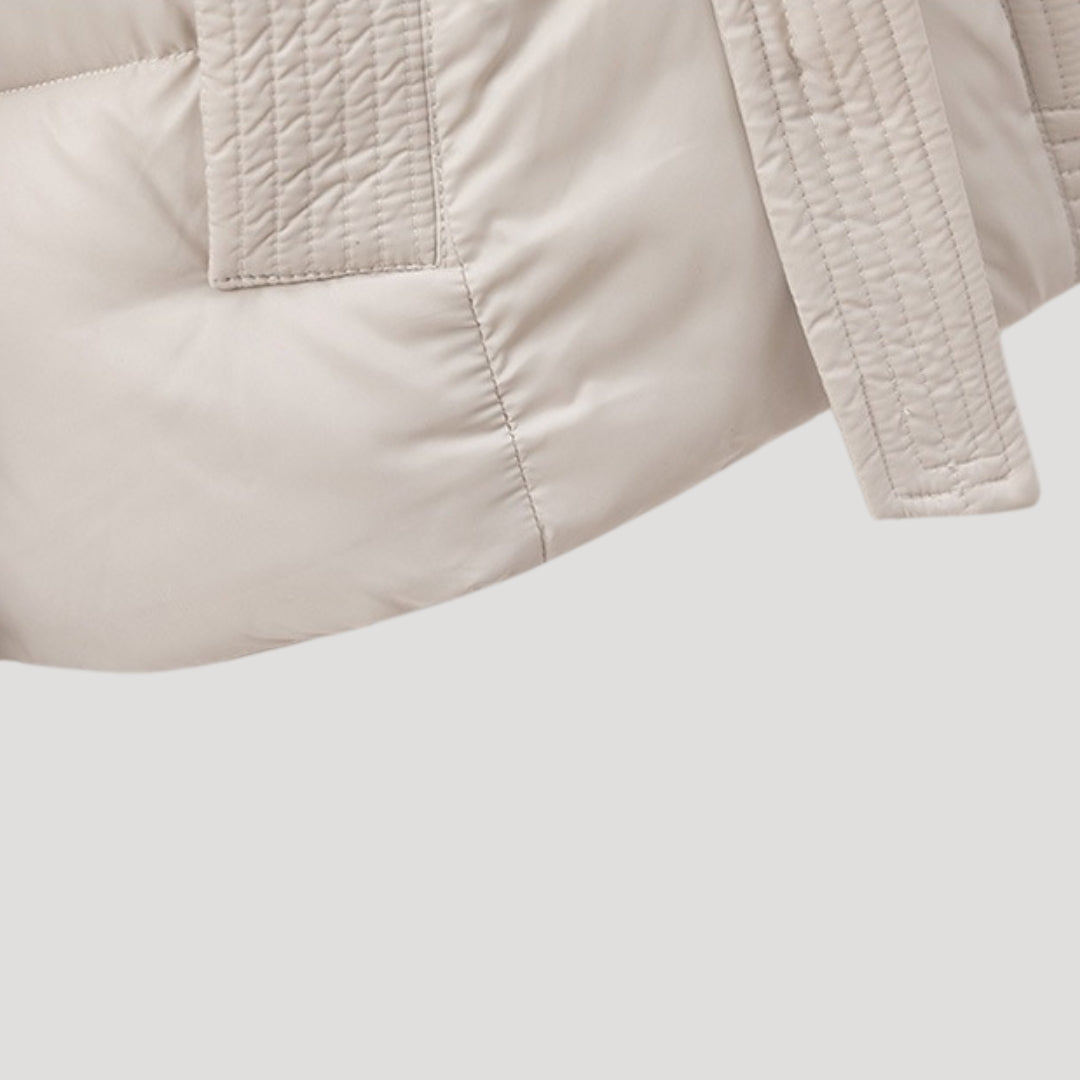 Women's Winter Coat | Quilted Belted Cut