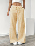 Striped Wide Flare Trousers for Women | Beach Summer
