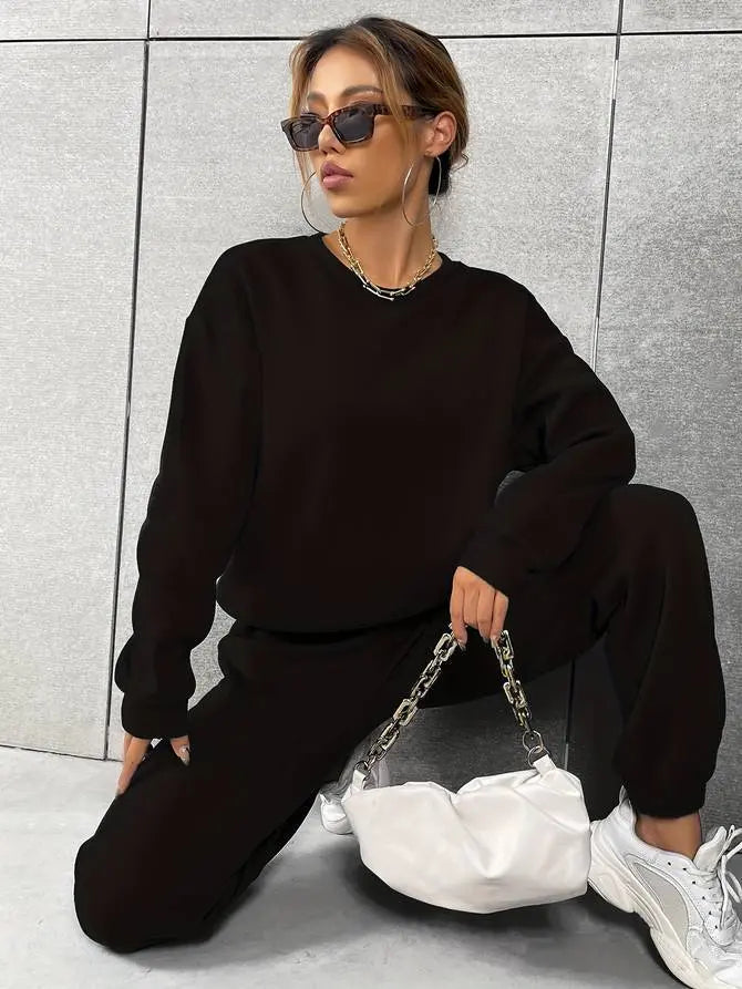 Lea | Trendy Chic Tracksuit [Pullover+Pants]