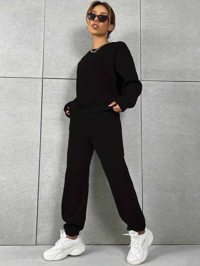 Lea | Trendy Chic Tracksuit [Pullover+Pants]