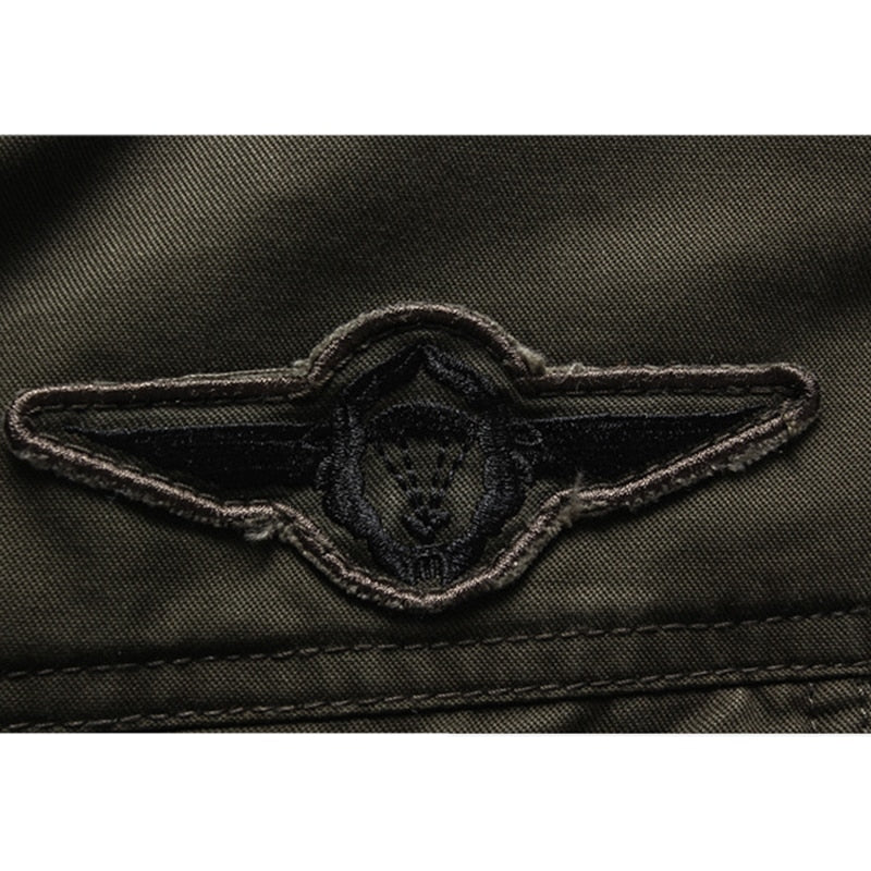 Olive Green Modern Military Zip-Up Jacket for Men | Fitted Casual Outerwear