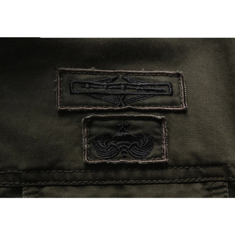 Olive Green Modern Military Zip-Up Jacket for Men | Fitted Casual Outerwear