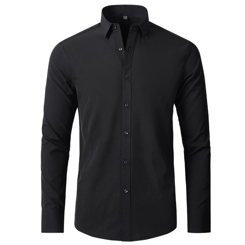 Stretch Wrinkle Resistant Slim Fit Dress Shirt for Men | Business Casual Wear