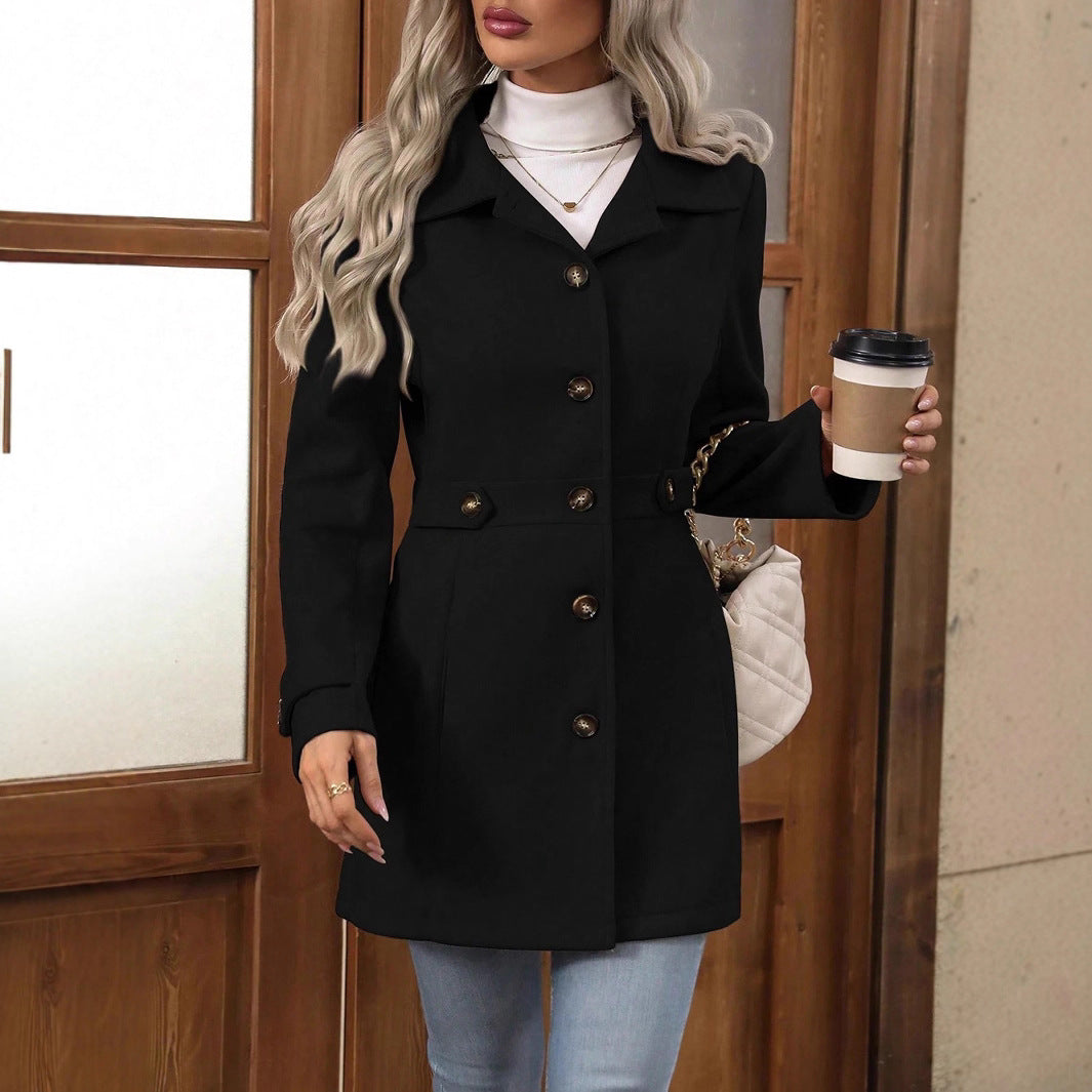 Women's Trench Coat | Adjustable Waist Belt