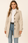 Women's Trench Coat | Adjustable Waist Belt