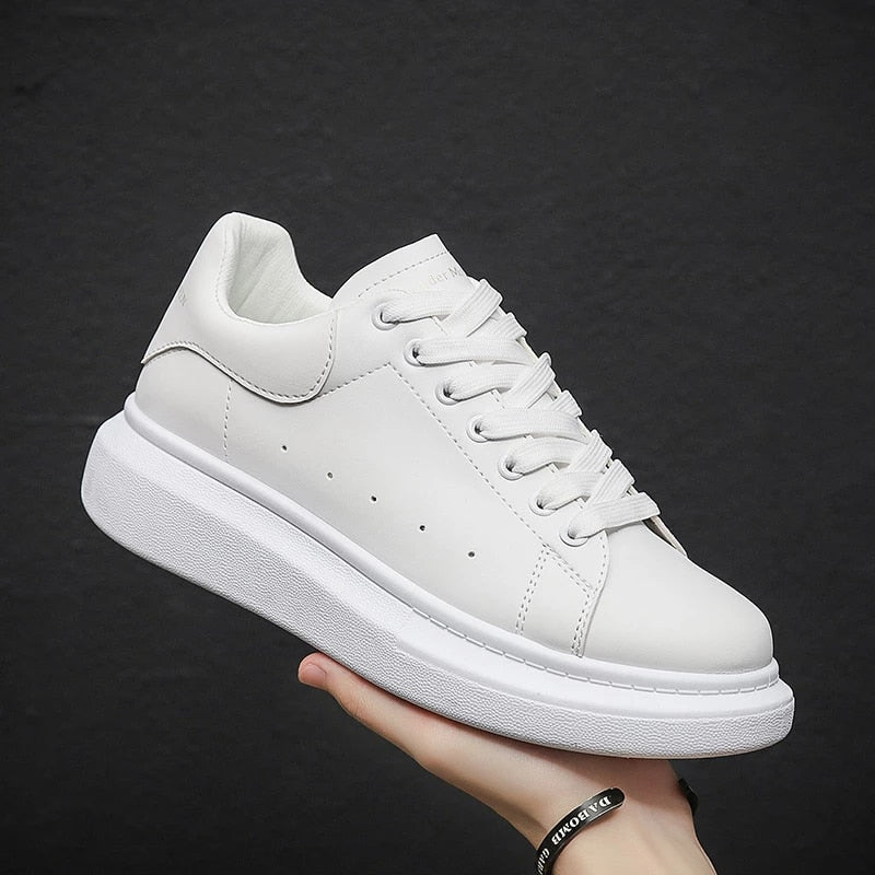 Breathable Textile and Leather Casual Sneakers for Men | Everyday Wear