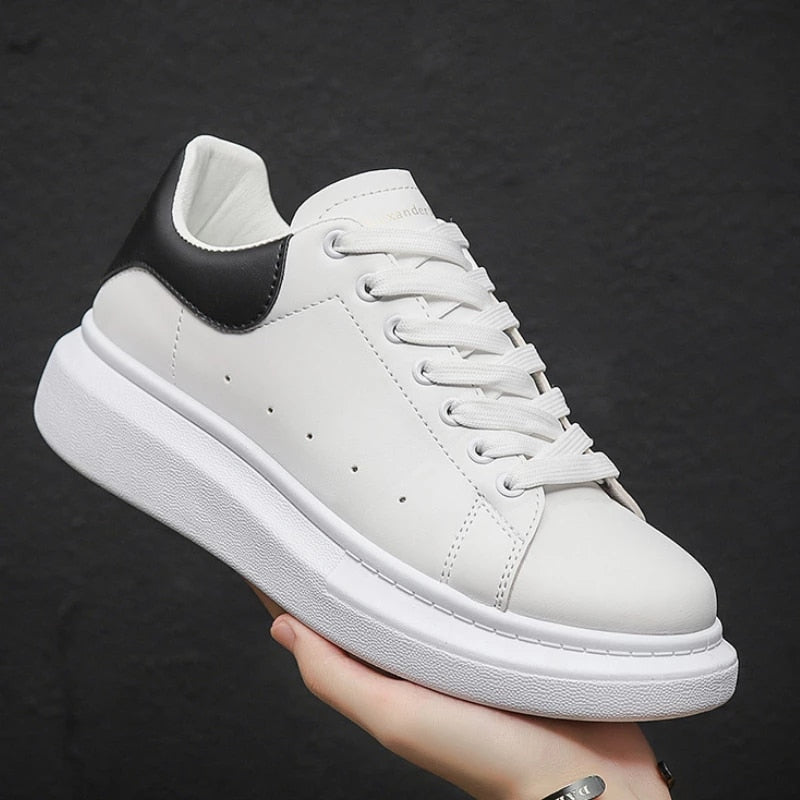 Breathable Textile and Leather Casual Sneakers for Men | Everyday Wear