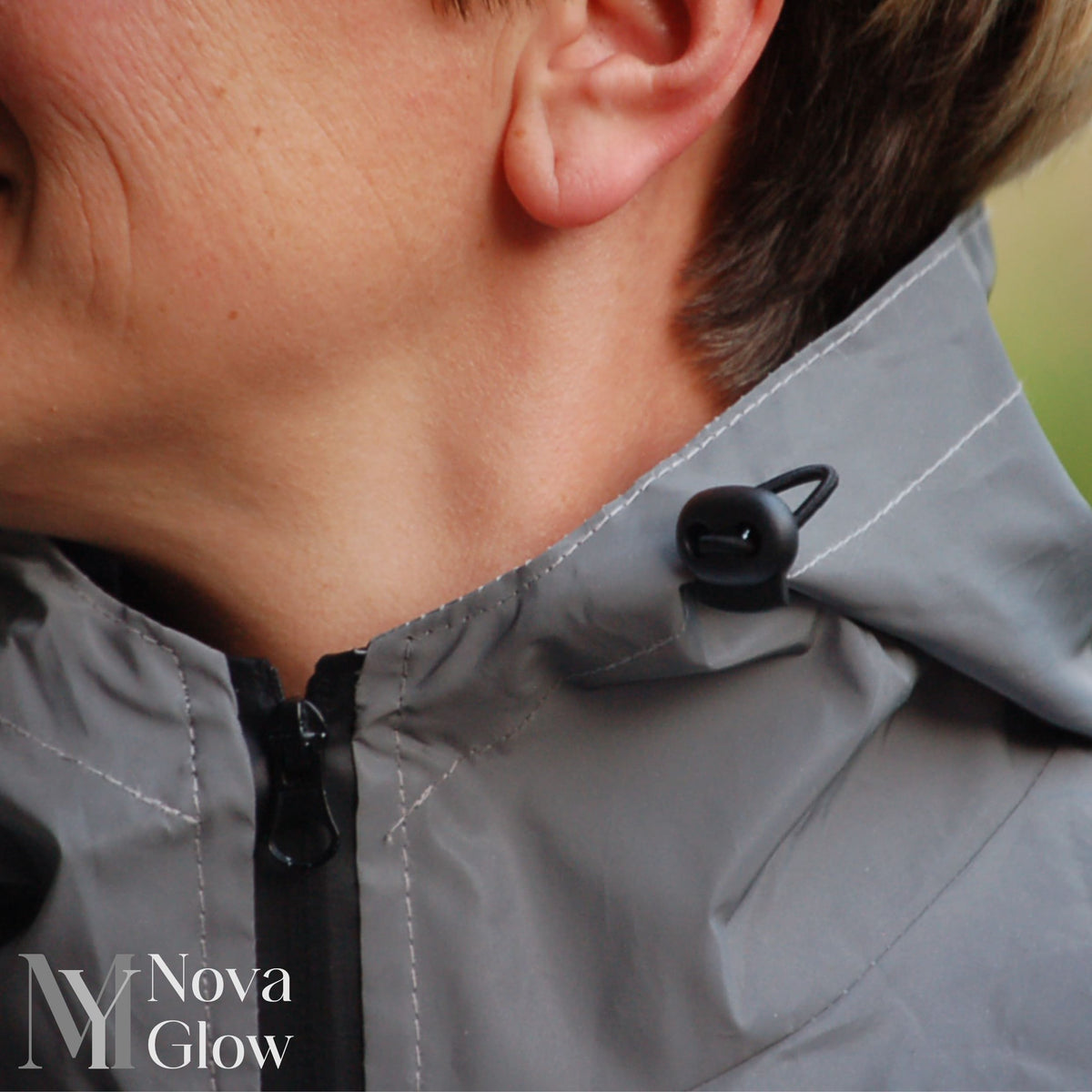 Reflective Windproof Water Resistant Running Jacket for Men | Night Cycling