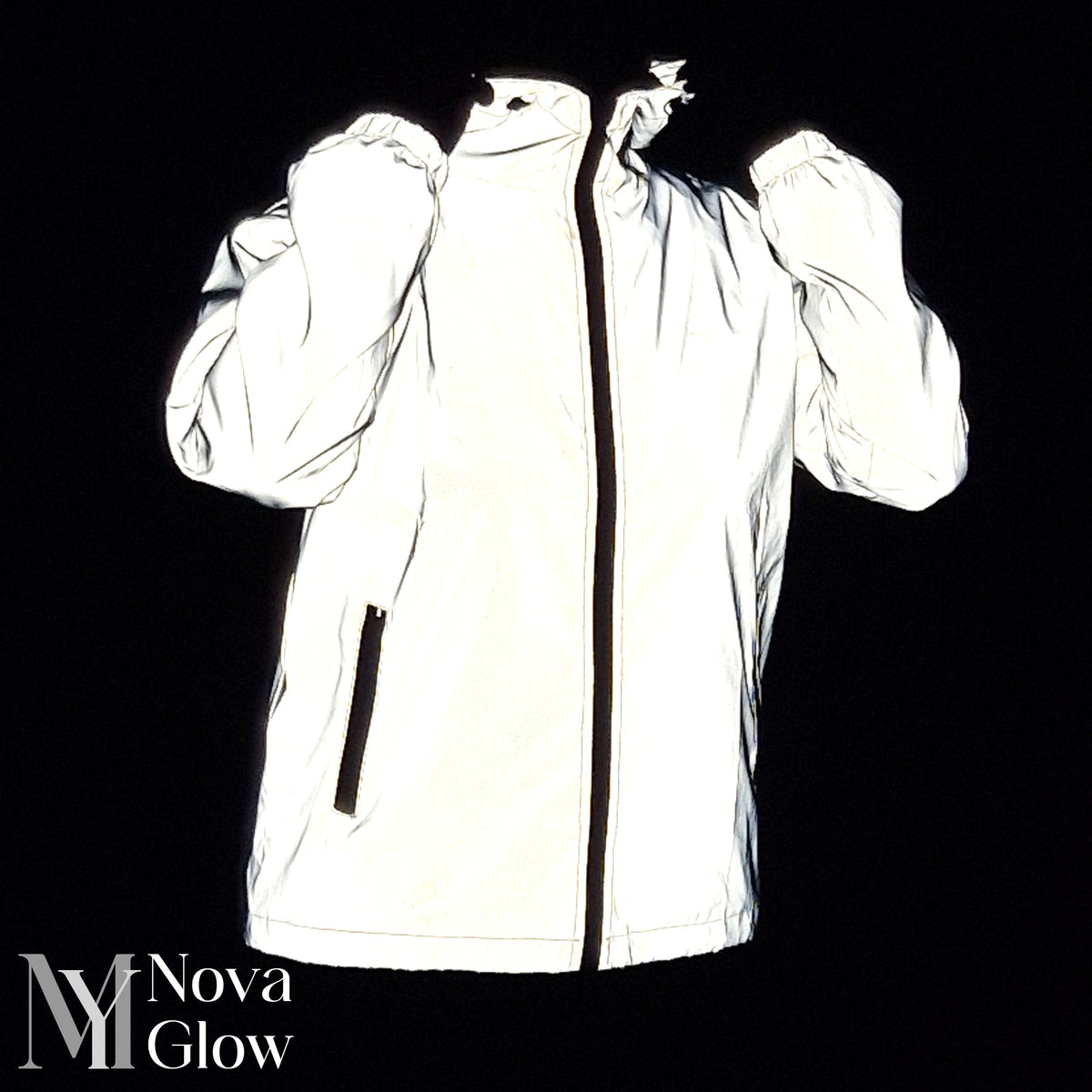 Reflective Windproof Water Resistant Running Jacket for Men | Night Cycling