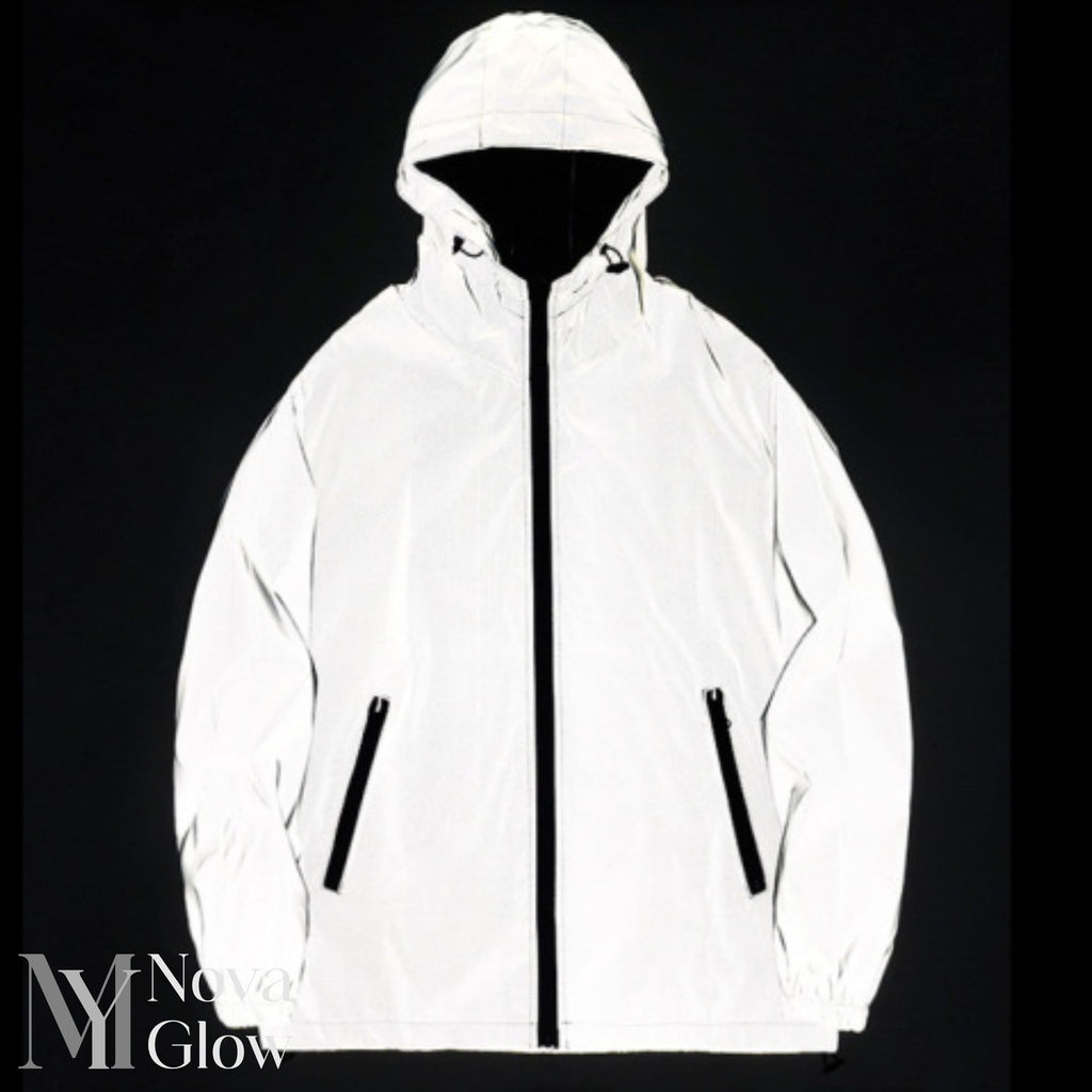 Reflective Windproof Water Resistant Running Jacket for Men | Night Cycling