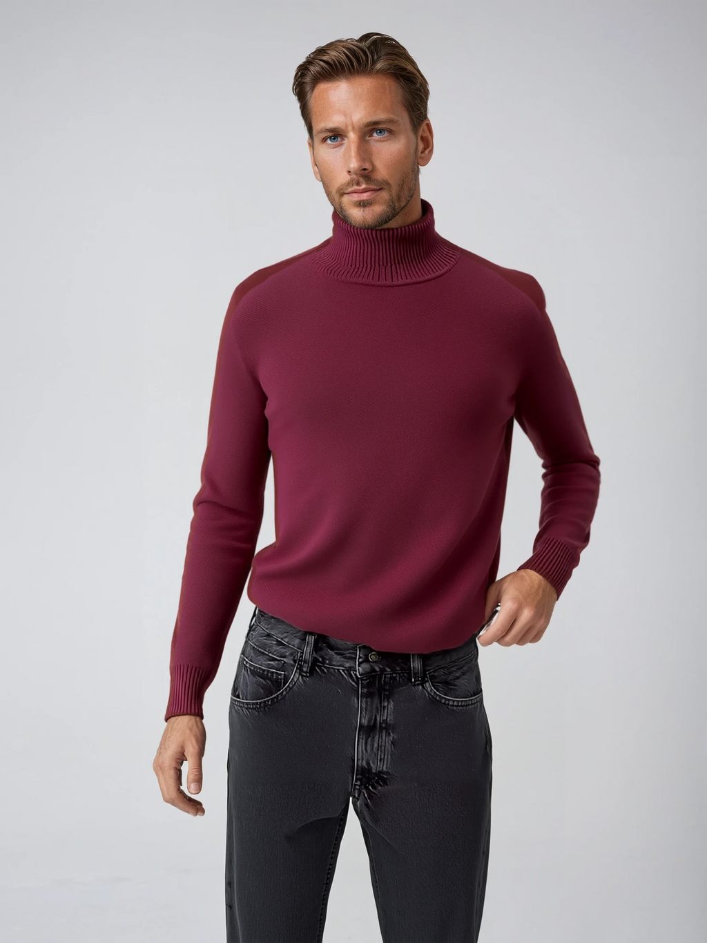 Men's Turtleneck™ with Collar and Luxurious Finish