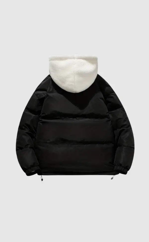 Warm Women's Winter Jacket with Zipper | Quilted with Hood