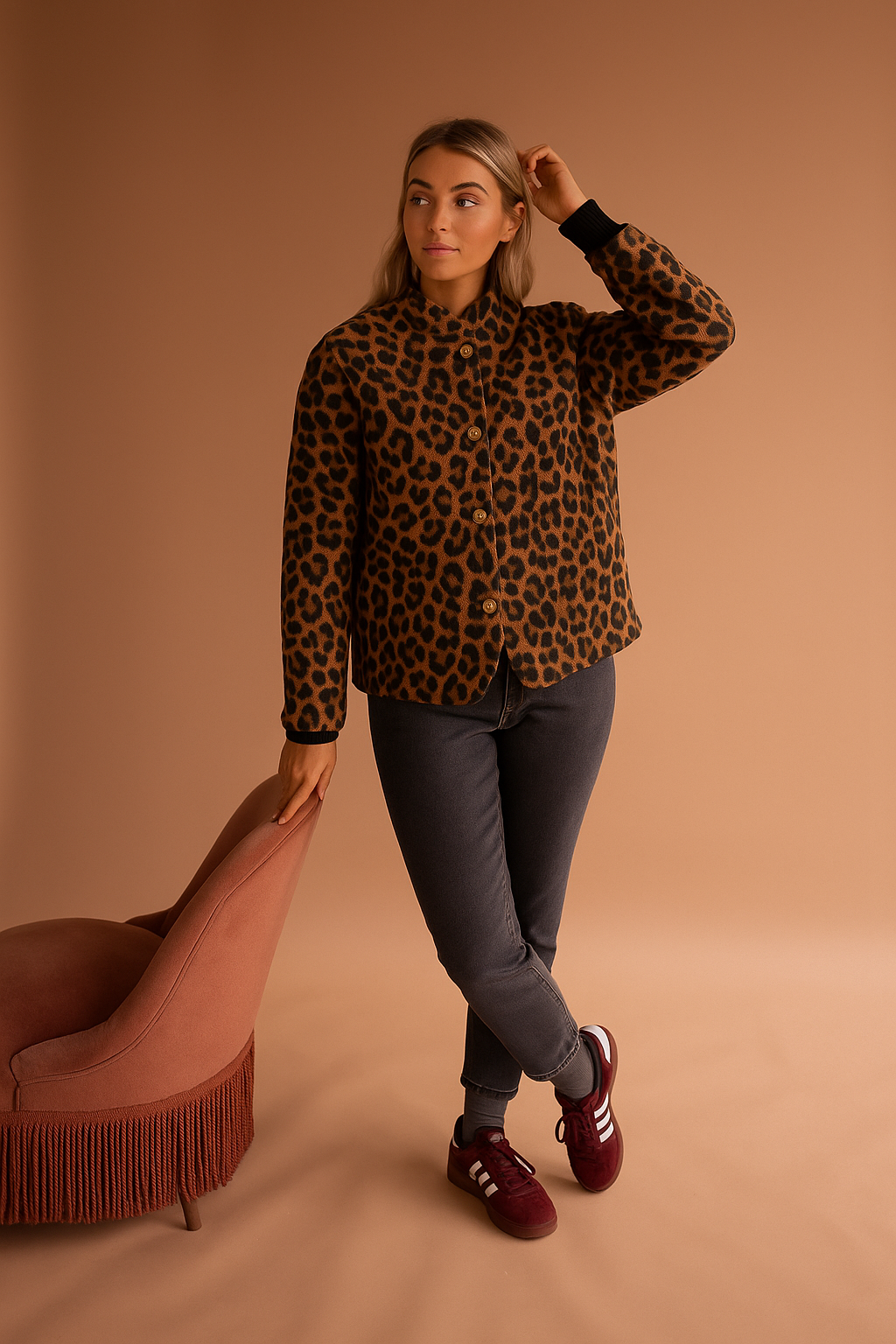 Women's Bomber Jacket | Printed Pattern for Everyday Wear