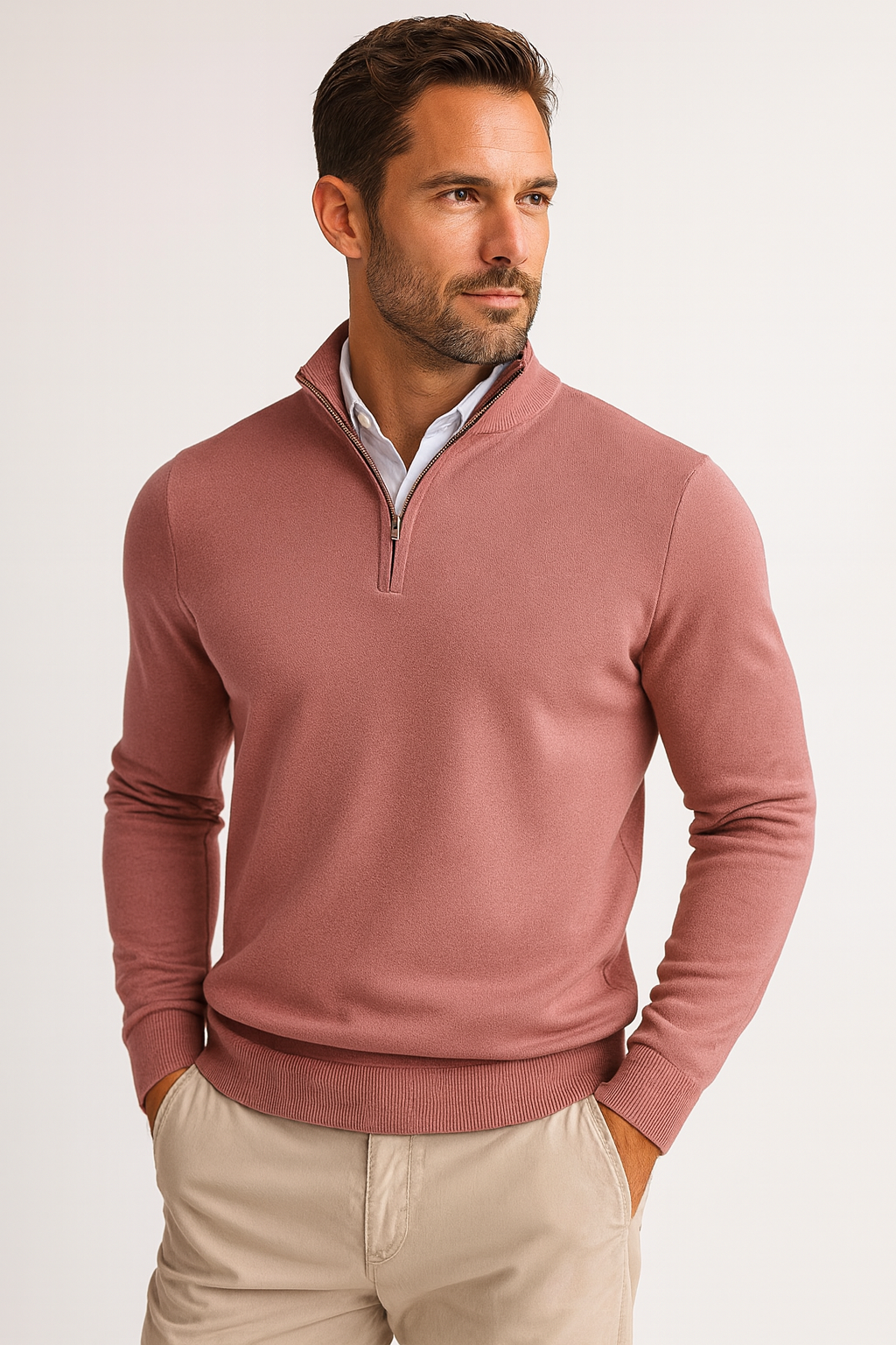 ZAAN Original | Luxe Men's Sweater with Zip Collar