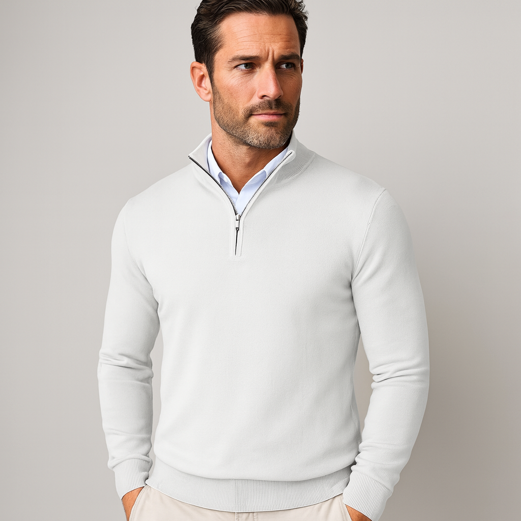 ZAAN Original | Luxe Men's Sweater with Zip Collar