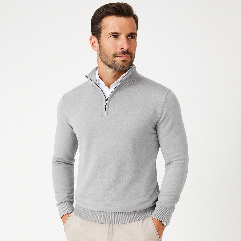 ZAAN Original | Luxe Men's Sweater with Zip Collar