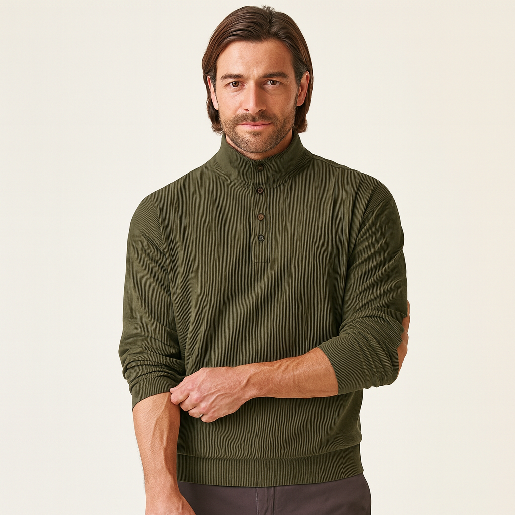 Mason Ridge | Men's Rib Half-Zip Sweater