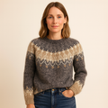 Isabelle Classique | Luxe Cashmere Sweater with Round Neck