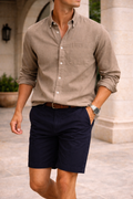 Cotton Button Down Shirt with Chest Pocket for Men | Office and Weekend Wear