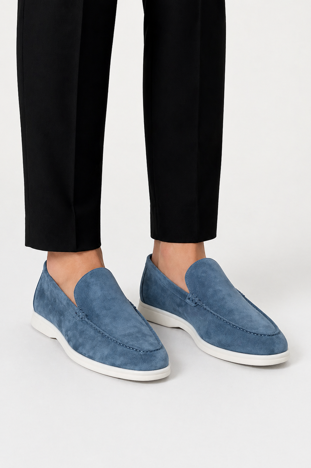 Suede Slip On Loafers with Rubber Sole for Men | Office and Casual Wear