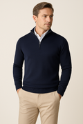 ZAAN Original | Luxe Men's Sweater with Zip Collar