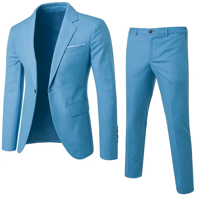 Classic Two-Piece Suit for Men | Wedding & Formal Occasions