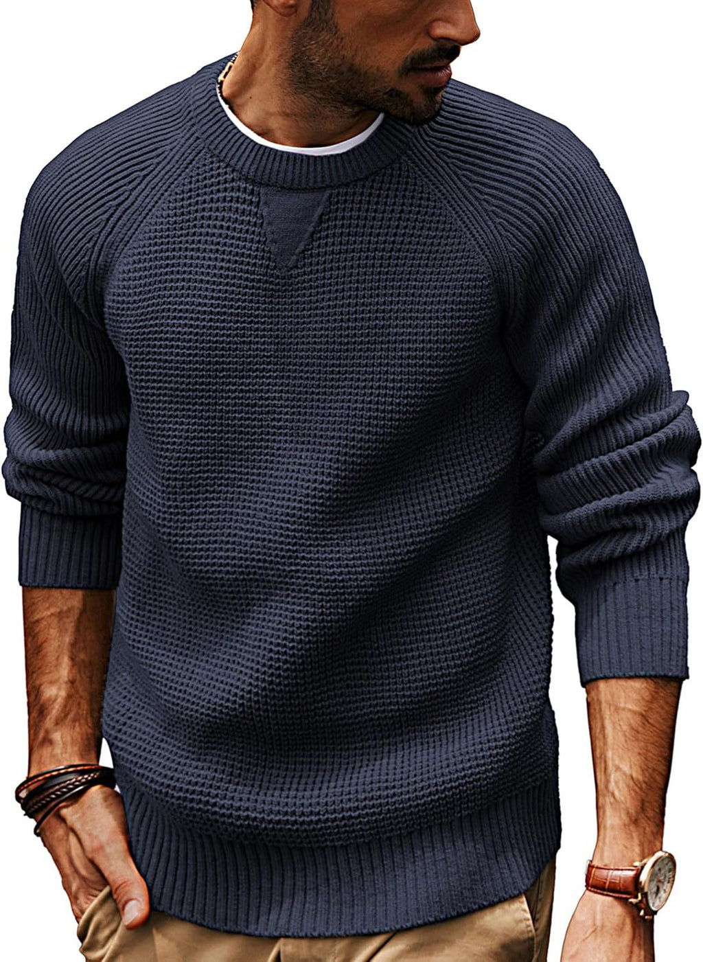 Lorenzo Cortese | Luxe Men's Sweater with Texture