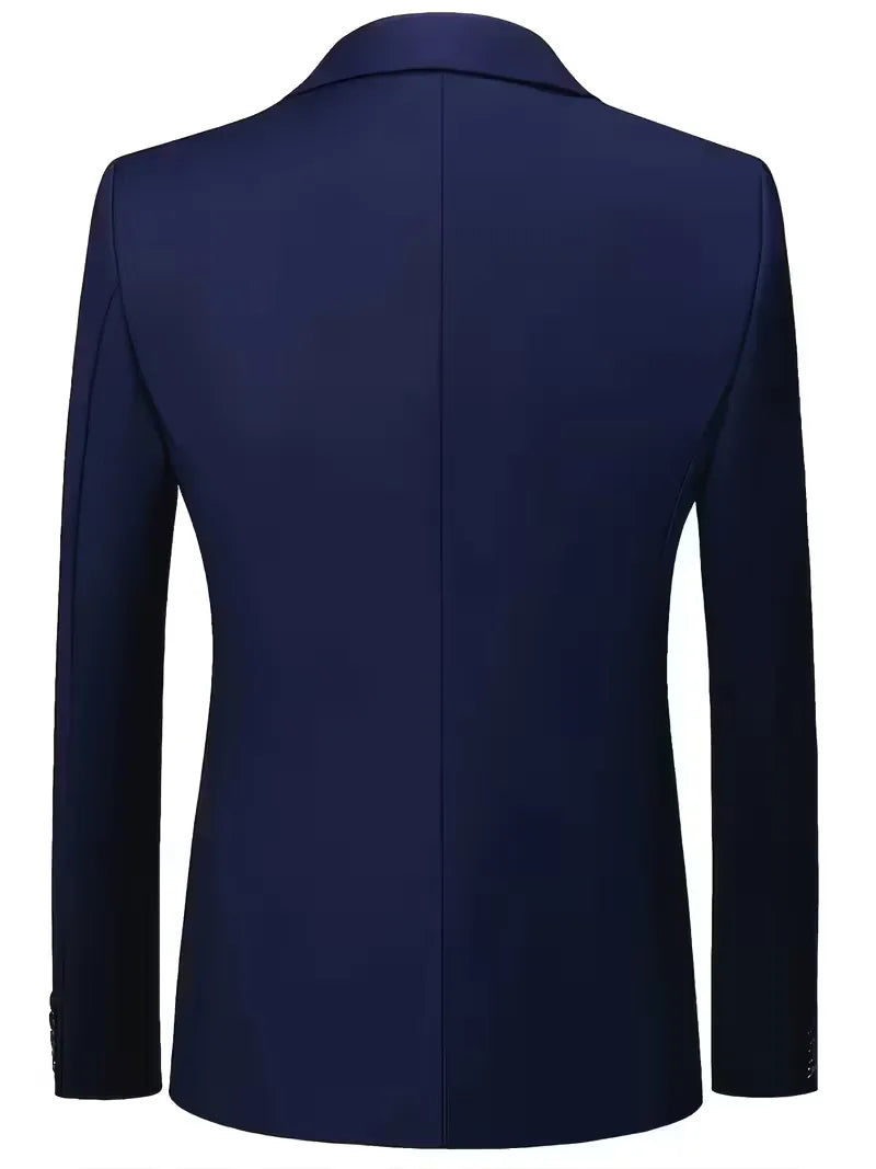 Slim Fit Three-Piece Suit for Men | Glossy Finish