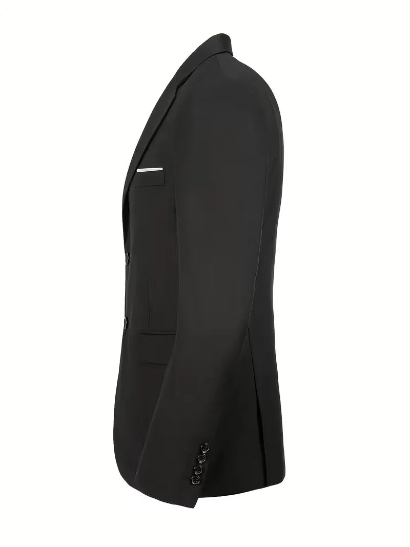 Slim Fit Three-Piece Suit for Men | Glossy Finish