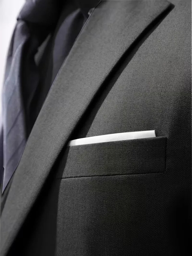 Slim Fit Three-Piece Suit for Men | Glossy Finish