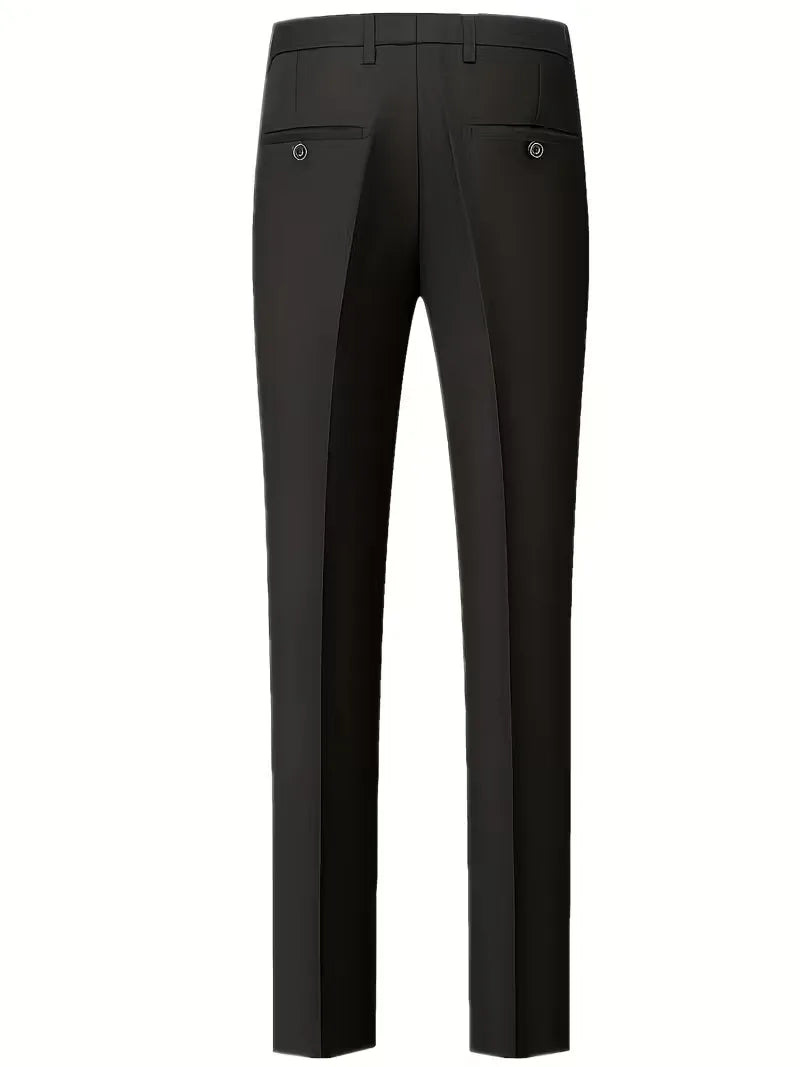 Slim Fit Three-Piece Suit for Men | Glossy Finish