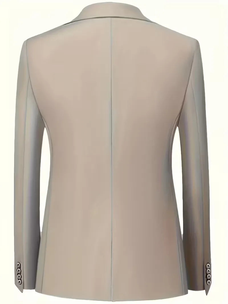 Slim Fit Three-Piece Suit for Men | Glossy Finish