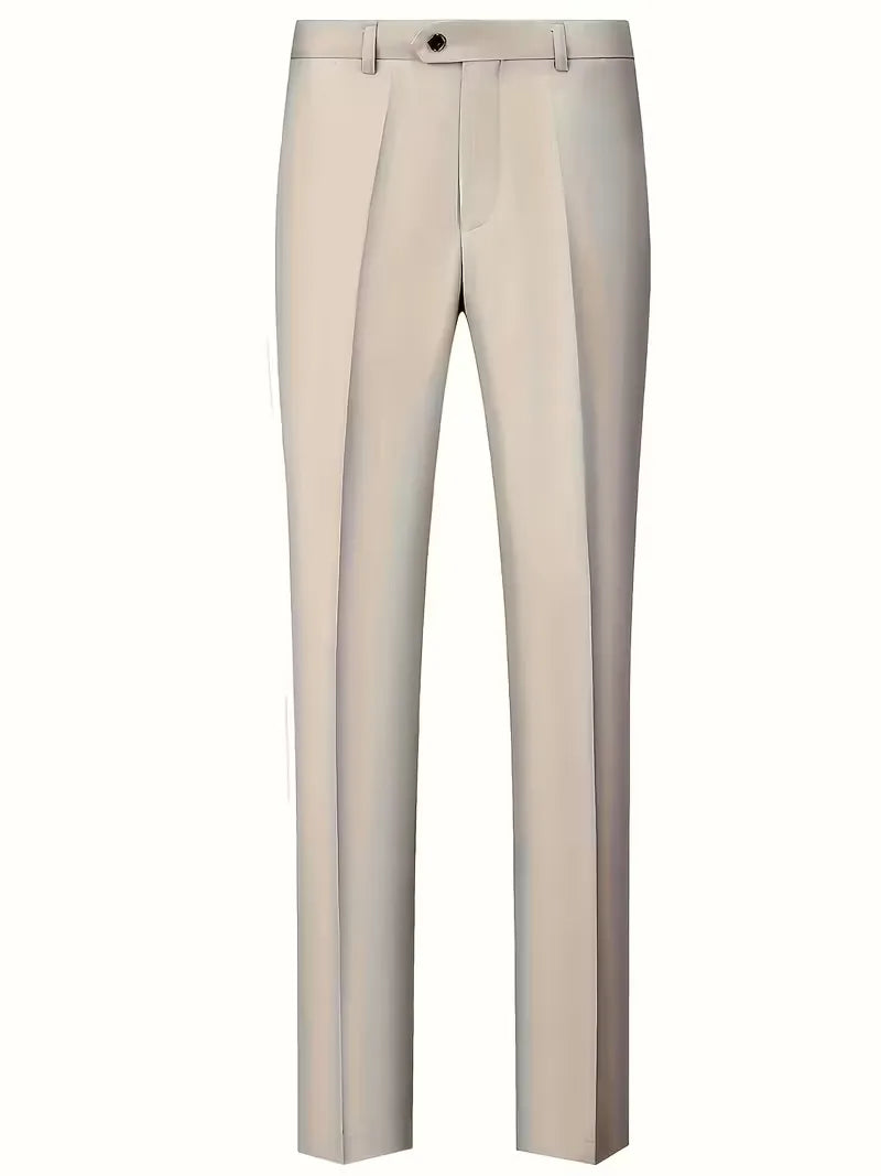Slim Fit Three-Piece Suit for Men | Glossy Finish