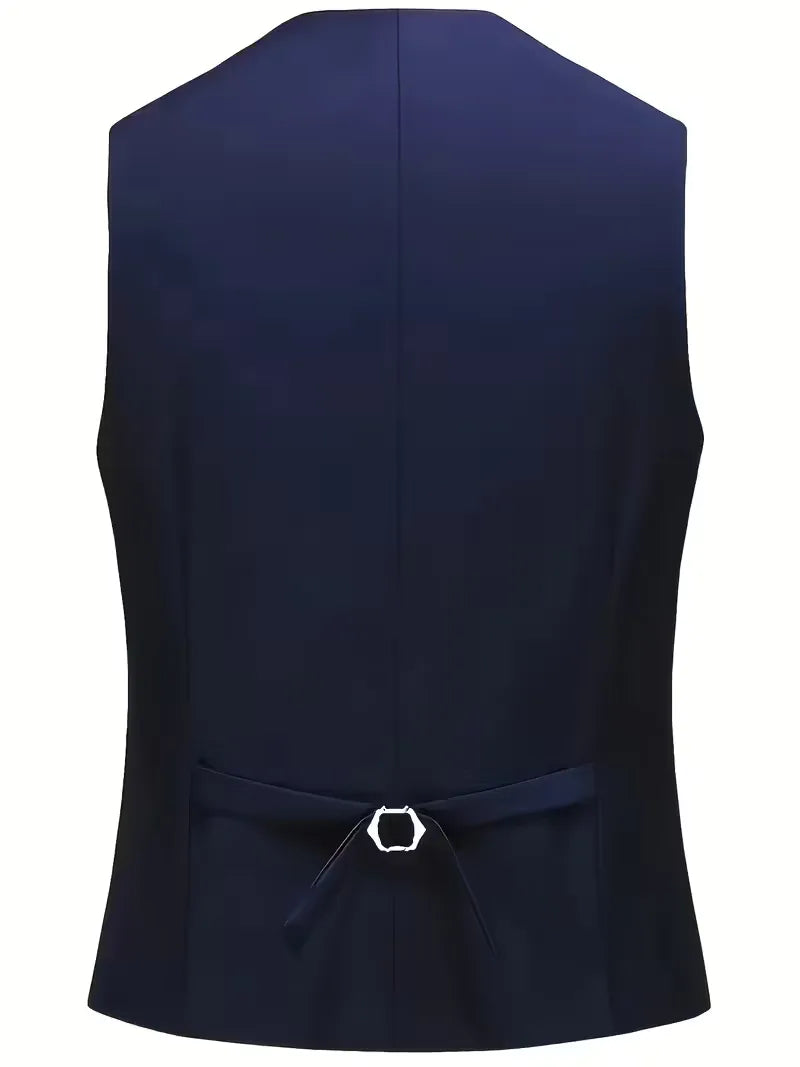 Slim Fit Three-Piece Suit for Men | Glossy Finish