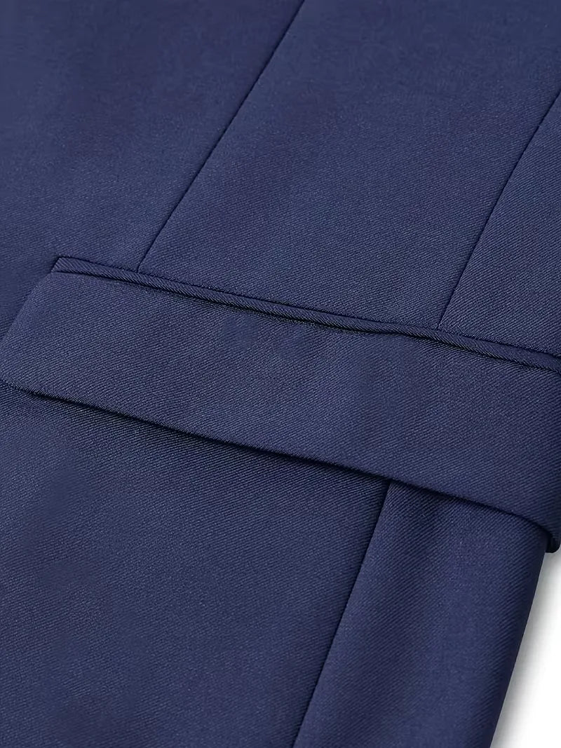 Slim Fit Three-Piece Suit for Men | Glossy Finish
