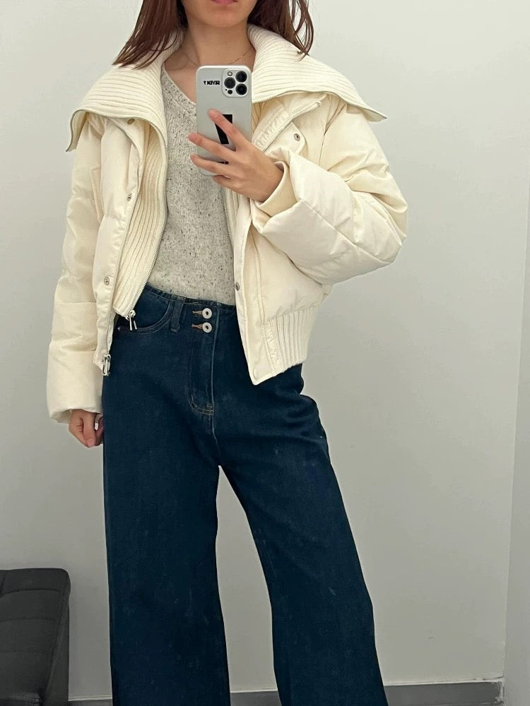 Women's Quilted Jacket | Loose Fit Warm Comfort
