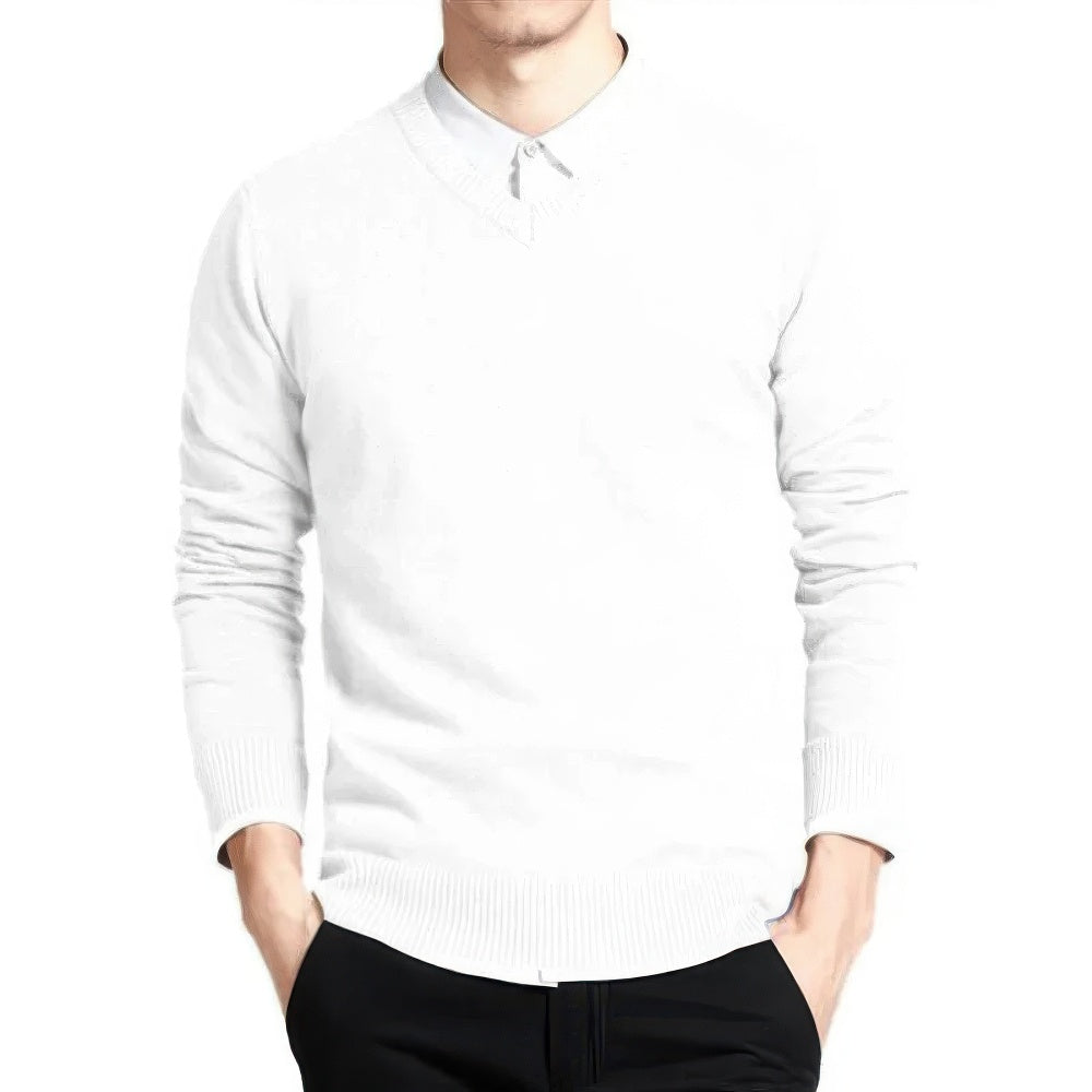 Sanderijn™ Classic Men's Sweater with V-neck