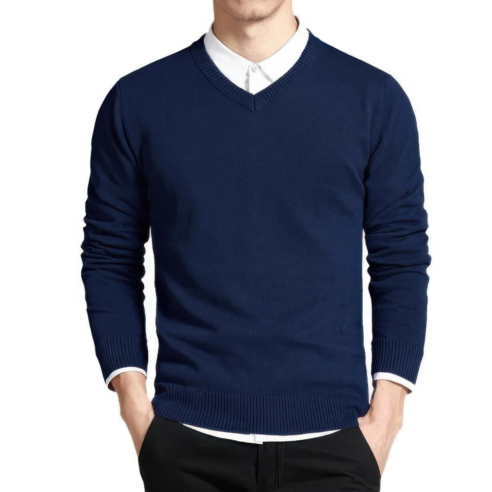 Sanderijn™ Classic Men's Sweater with V-neck