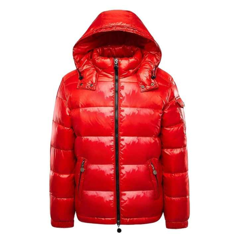 Black Insulated Down Puffer Winter Jacket for Men | Warm Outerwear Collection