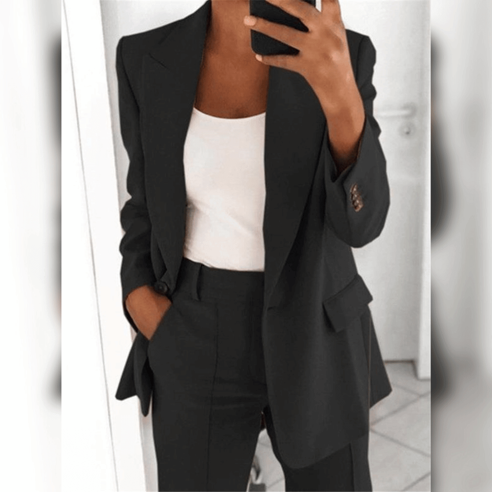Women's Two-Piece Suit Tailored Blazer and Trousers for Women