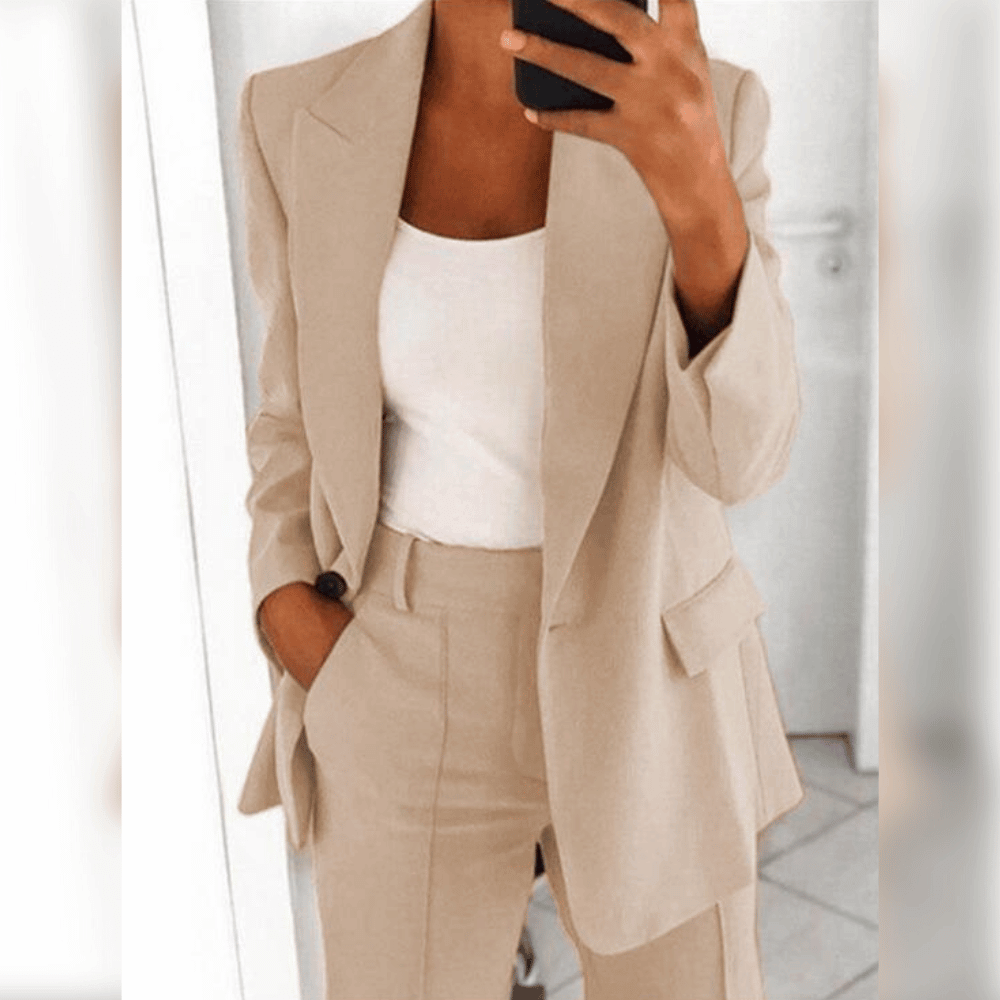 Women's Two-Piece Suit Tailored Blazer and Trousers for Women