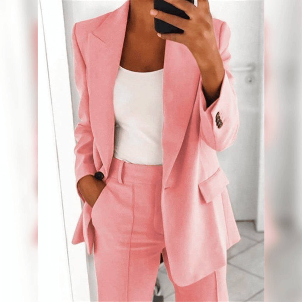 Women's Two-Piece Suit Tailored Blazer and Trousers for Women