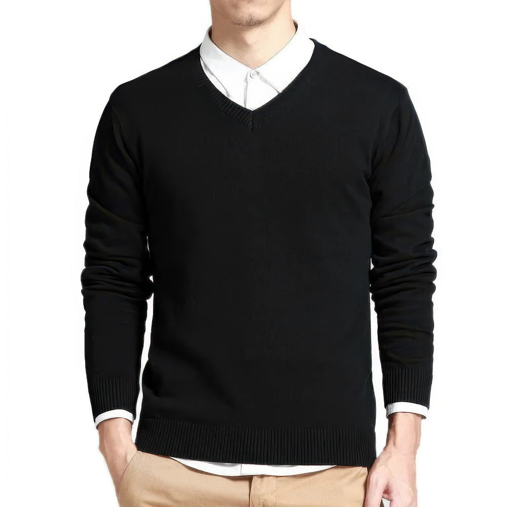 Sanderijn™ Classic Men's Sweater with V-neck