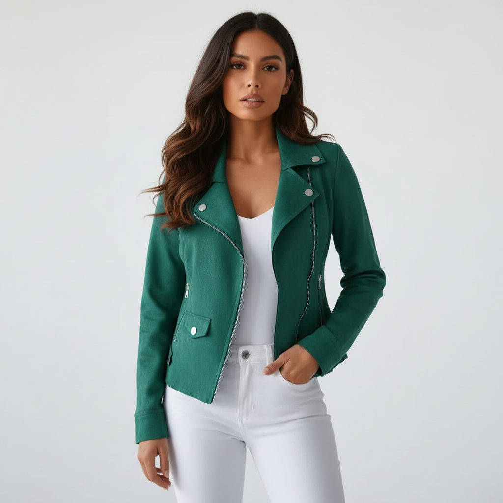 Women's Blazer | Tailored Fit with Biker-Inspired Details