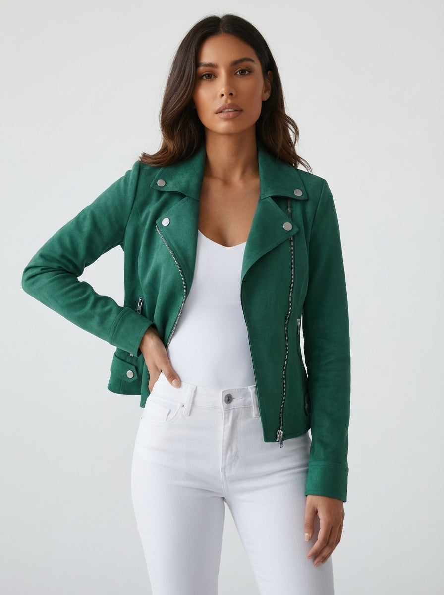 Women's Blazer | Tailored Fit with Biker-Inspired Details