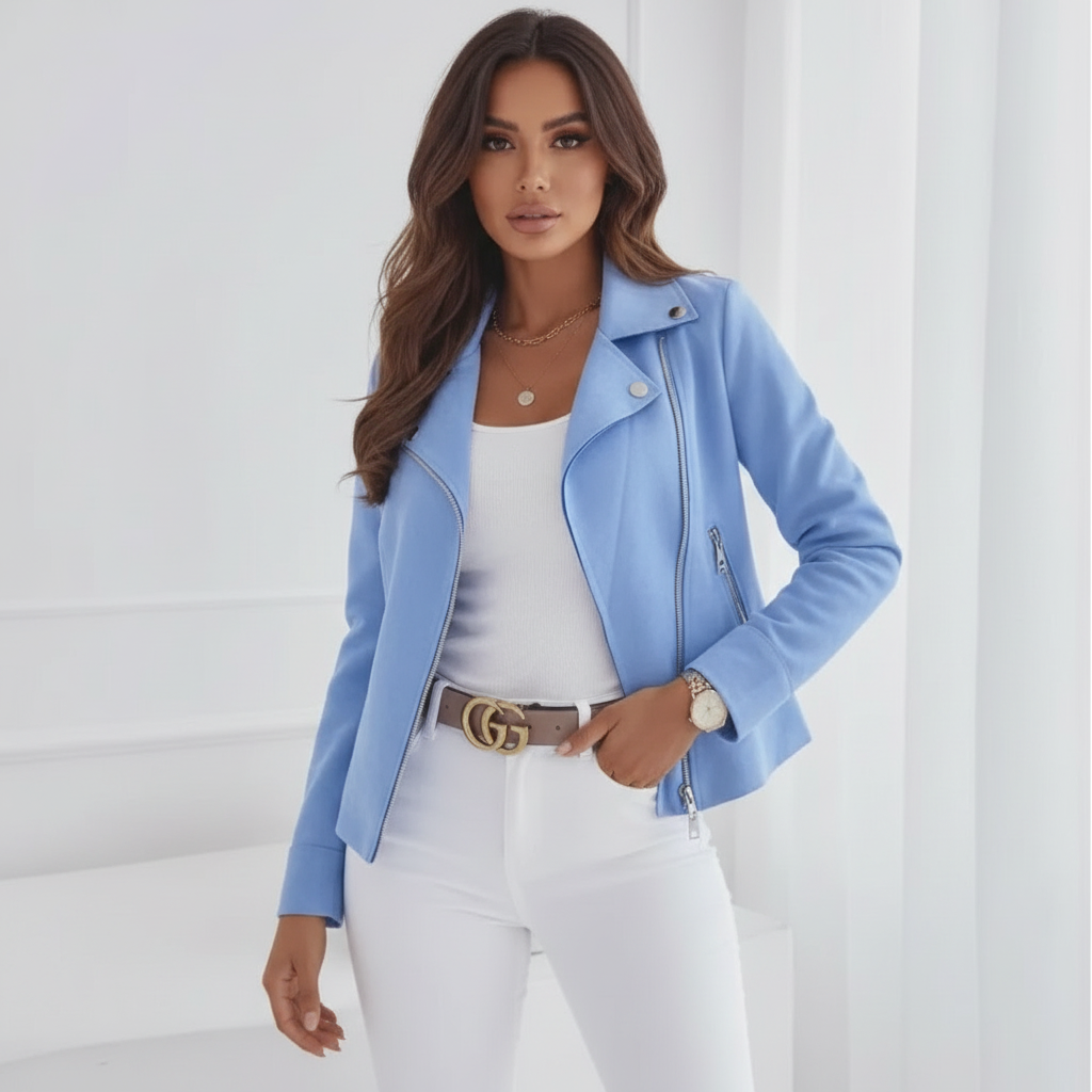 Women's Blazer | Tailored Fit with Biker-Inspired Details