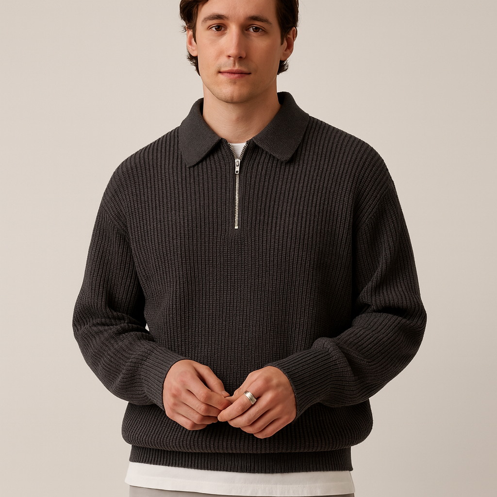 Giovanni Moretti | Old Money Zipped Sweater