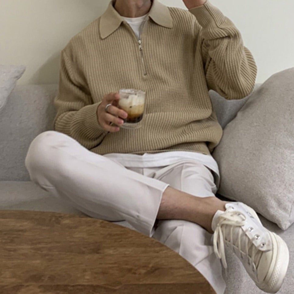 Giovanni Moretti | Old Money Zipped Sweater