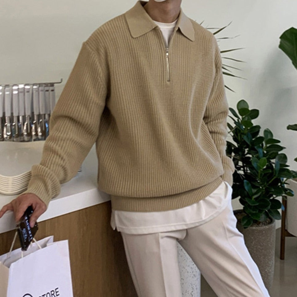 Giovanni Moretti | Old Money Zipped Sweater